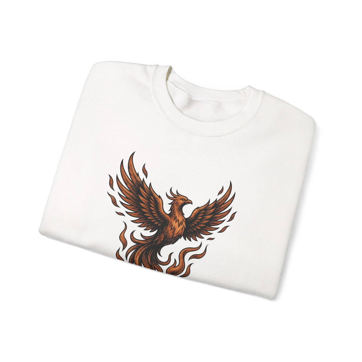 Phoenix Coffee Cup Sweatshirt Coffee Fantasy Gift Women Tattoo Sweatshirt Coffee Sweatshirt Sweatshirt Coffee Fan Ink Sweatshirt Mythical Graphic Vintage Flames