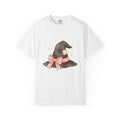 Witch Hat Halloween Sorcery Gift Brush Stroke Pointy Hat Spooky Fan Painted Magic Line T-Shirt