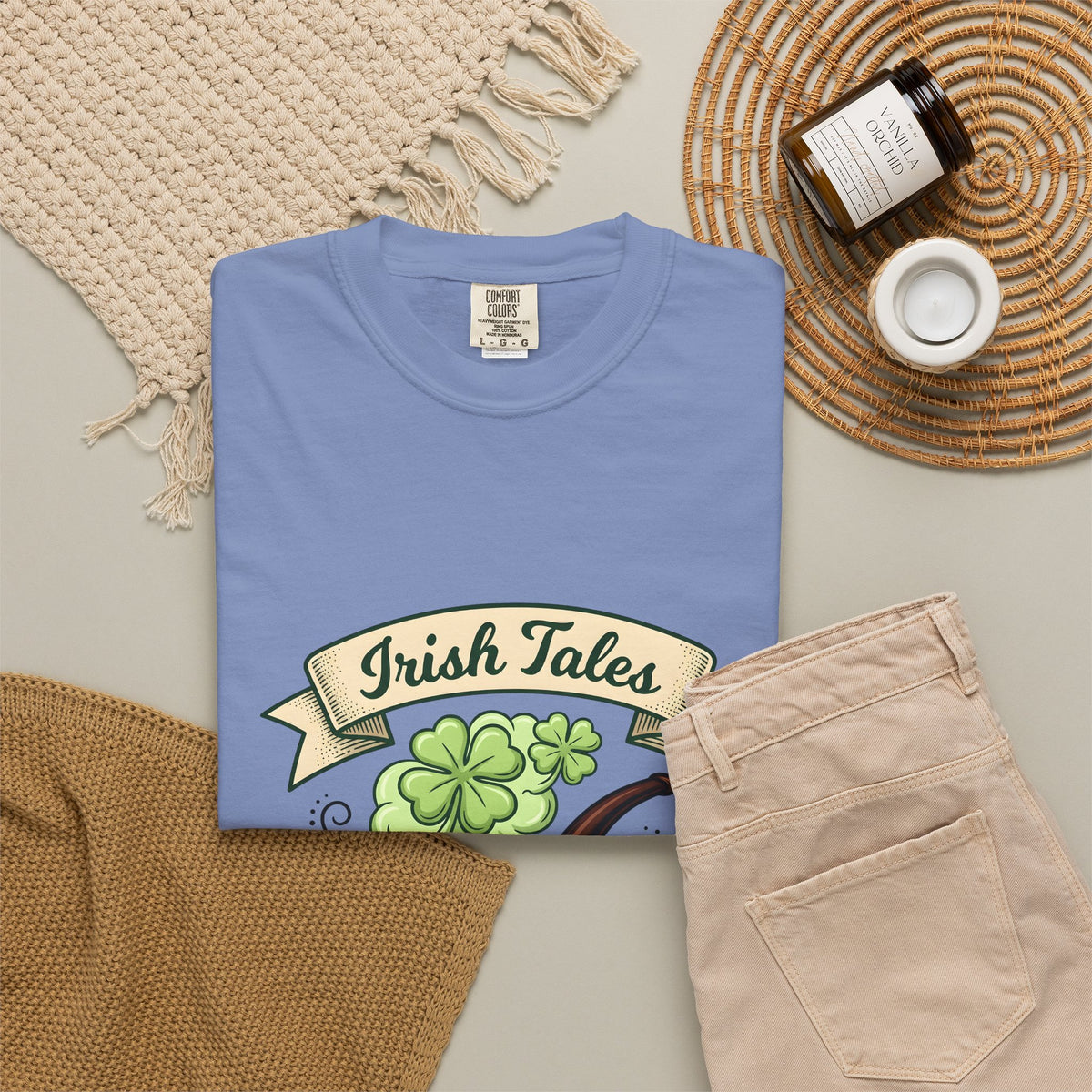 Pipe Clover T-Shirt St Patrick's Day Gaelic Gift Women Animated T-Shirt Shamrock T-Shirt Irish Fan Cartoon T-Shirt Celtic Graphic Classic Lucky