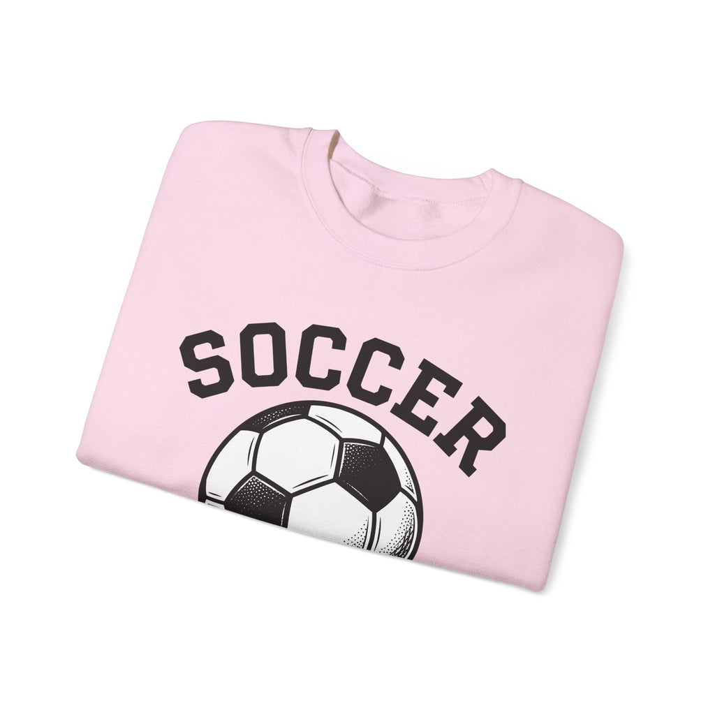 Soccer Ball Moms Sports Gift Vintage Football Mom Fan Retro Athletic Hand Drawn Varsity Sweatshirt