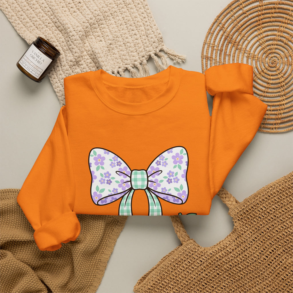 Reading Bow Sweatshirt Teachers Education Gift Women Cute Sweatshirt Reading Bow Sweatshirt Teacher Enthusiast Adorable Sweatshirt Learning Graphic Muted Fruit