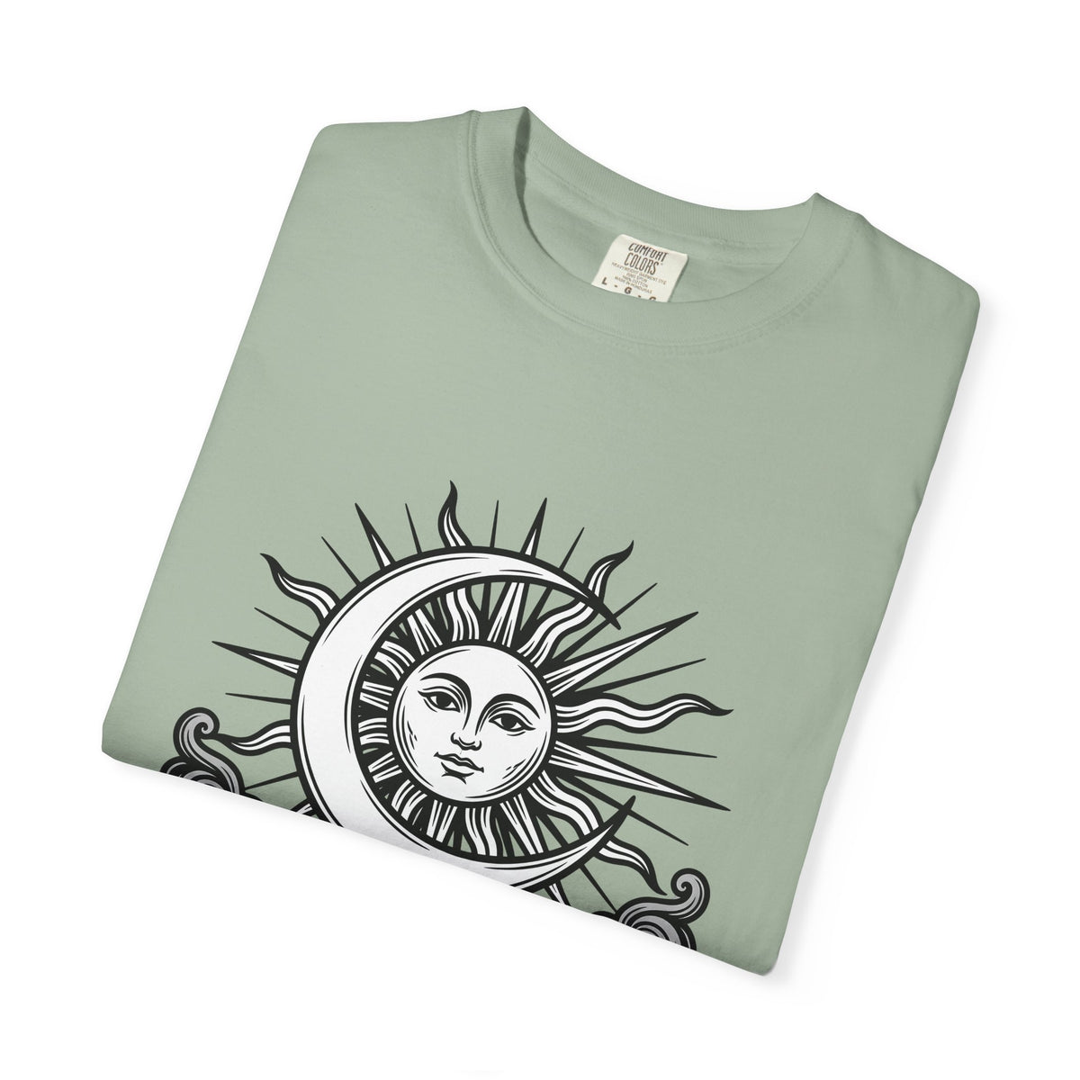 Sun Moon Boho Chic Astrology Gift Sketch Celestial Body Bohemian Enthusiast Drawing Astrology T-Shirt