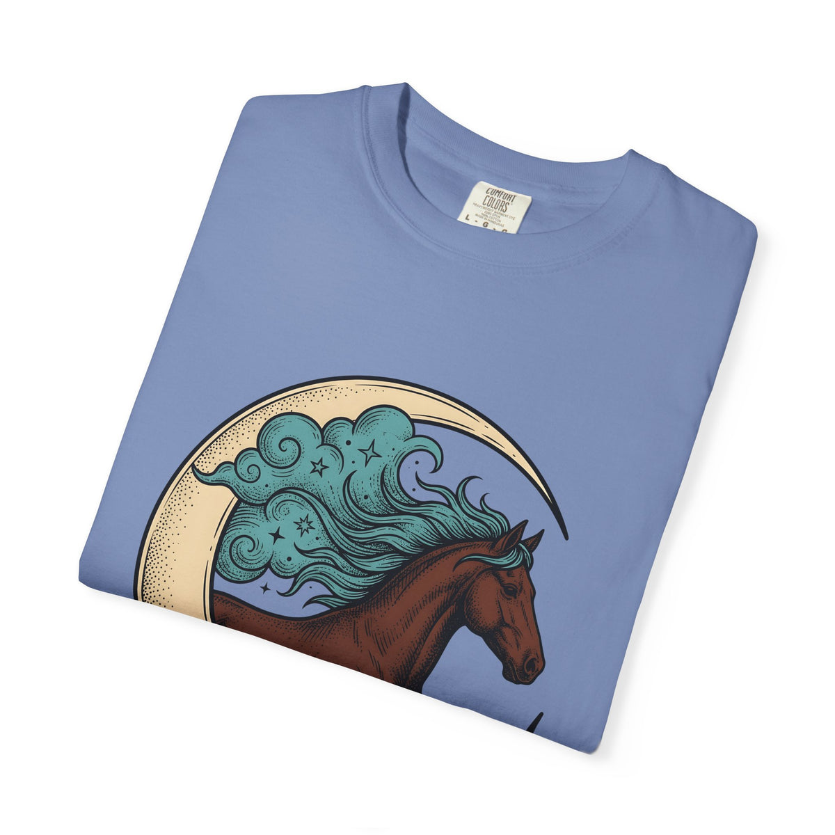 Horse Moon T-Shirt Cowgirl Western Gift Women Boho T-Shirt Equine T-Shirt Rodeo Fan Cowboy Graphic Western Design T-Shirt Boho T-Shirt Vintage Stars