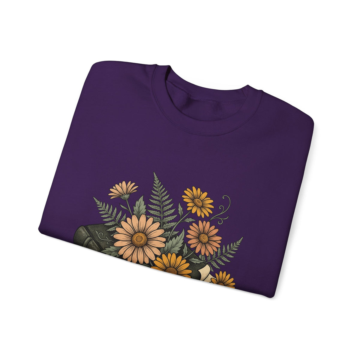 Botanical Book Sweatshirt Boho Chic Blossom Gift Women Plant Drawing Sweatshirt Floral Sweatshirt Bohemian Fan Illustrated Sweatshirt Flower Graphic Hand Drawn