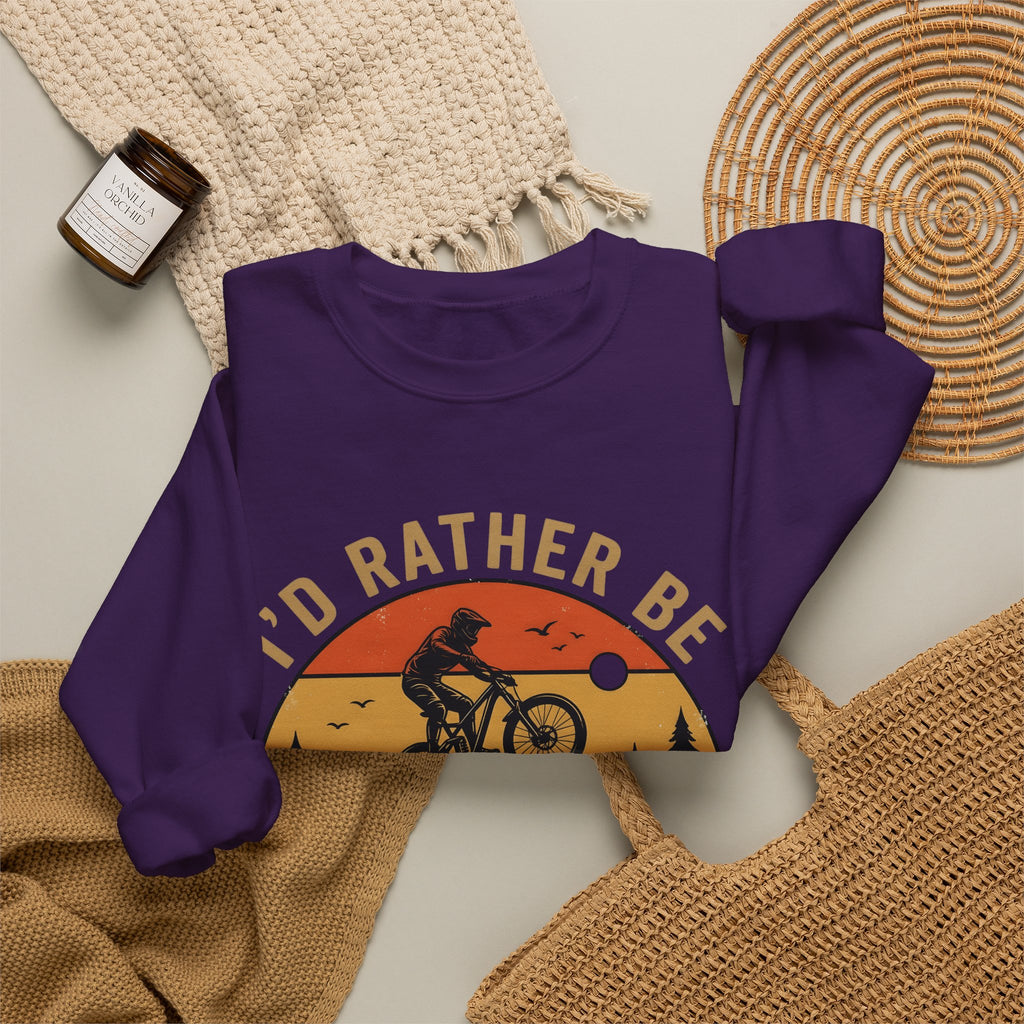 Mountain Biker Sweatshirt Mountain Biking Adventure Gift Women Vintage Sweatshirt Bmx Rider Sweatshirt Mountain Biking Enthusiast Retro Sweatshirt Exploration
