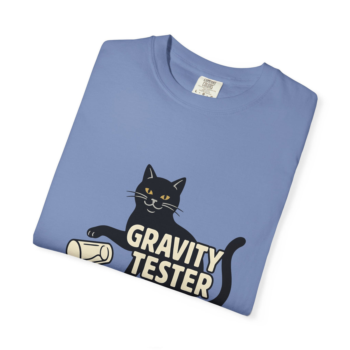 Black Cat Cat Humor Gift Cartoon Kitty Feline Fan Comic Retro Spilled Glass T-Shirt