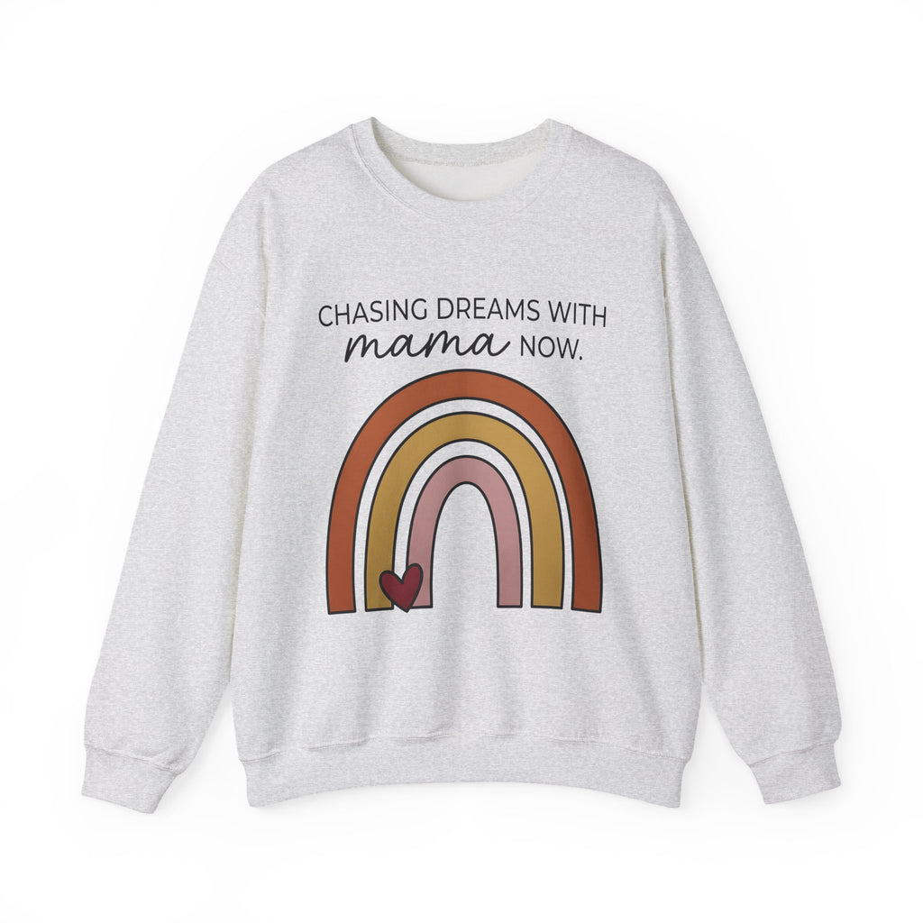 Rainbow Design Sweatshirt Moms Household Gift Women Hippie Sweatshirt Colorful Sweatshirt Mom Enthusiast Boho Sweatshirt Home Graphic Simple Love Symbol Sweatshirt