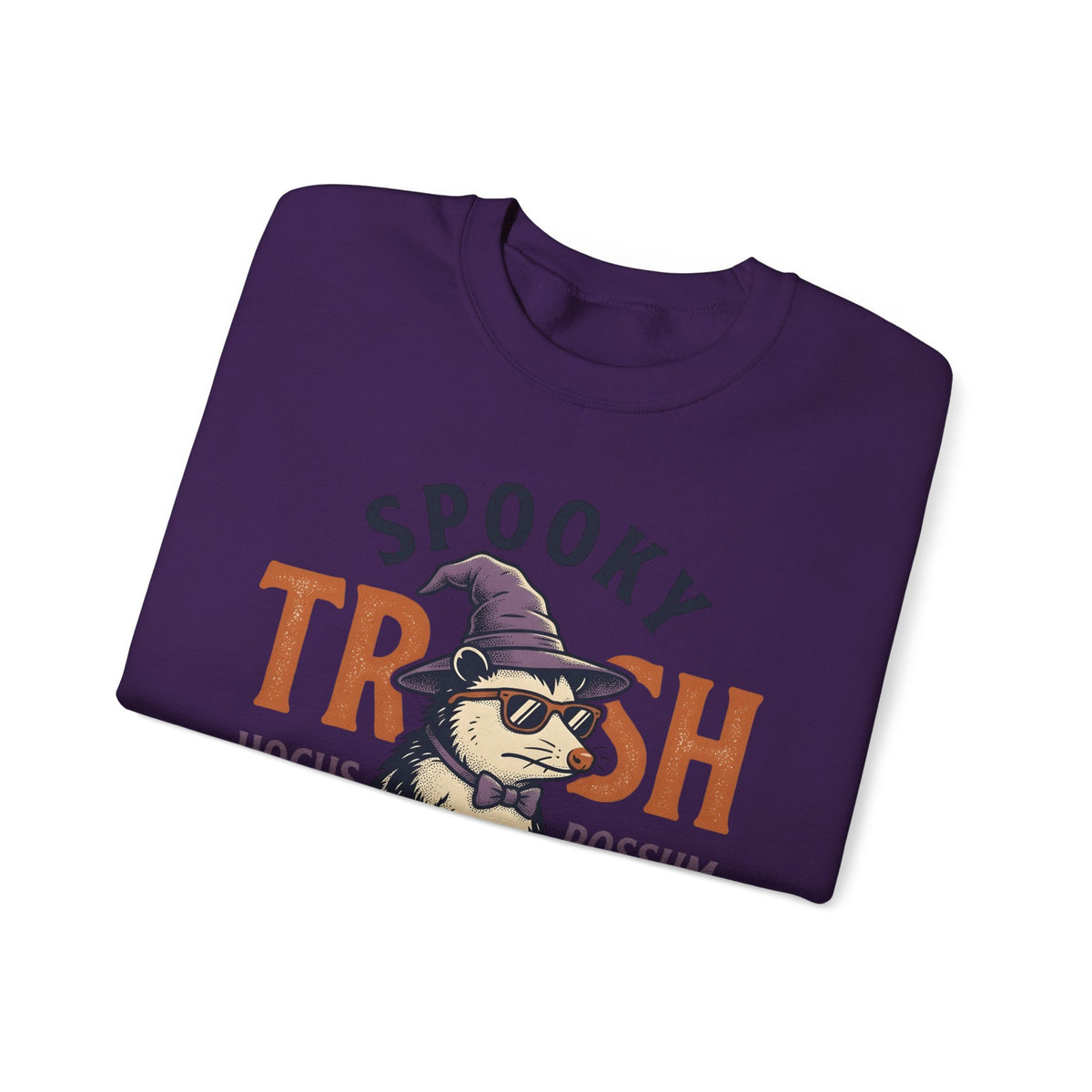 Possum Wizard Halloween Animal Gift Vintage Opossum Spooky Fan Retro Creature Hand Drawn Sweatshirt