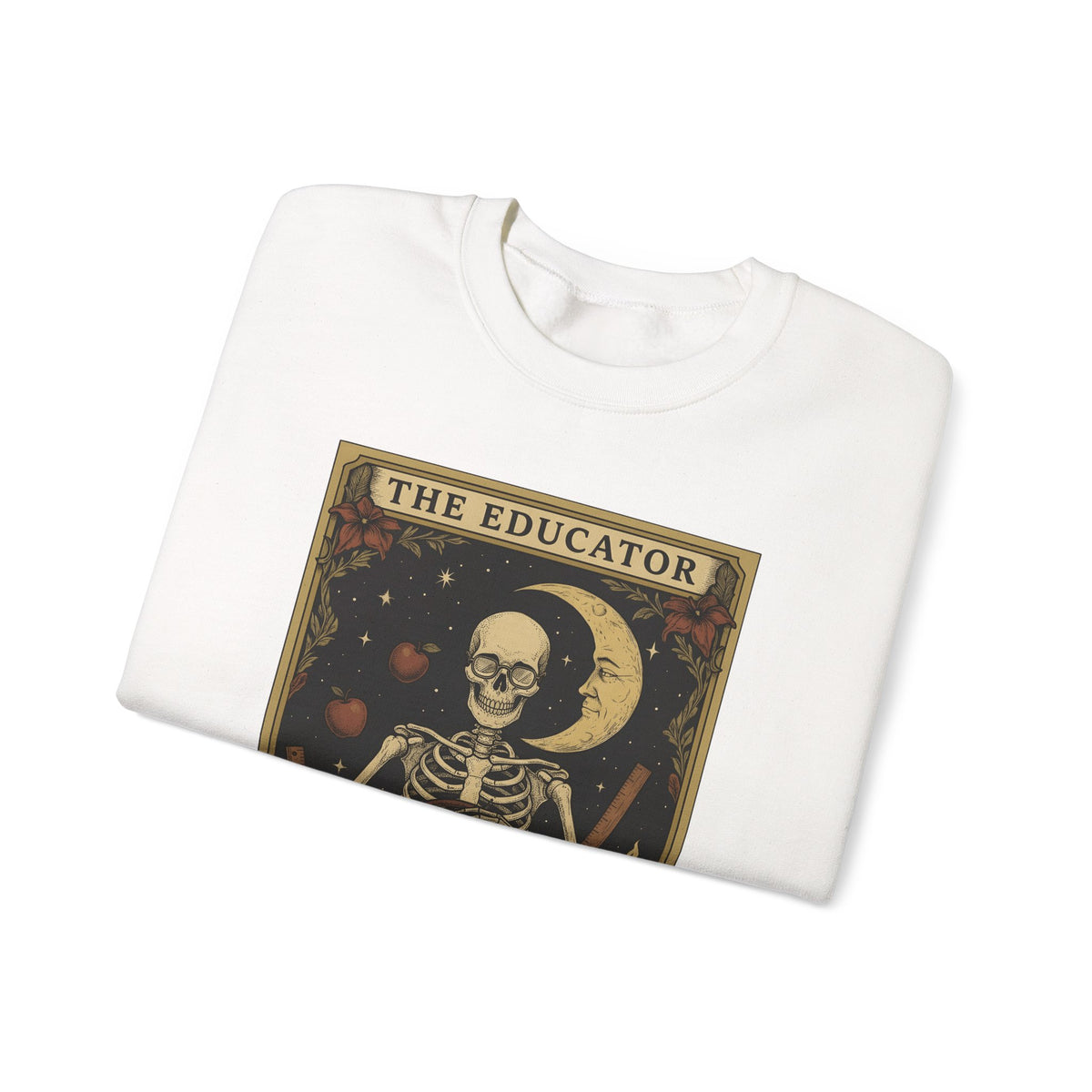 Skull Instructor Sweatshirt Teacher Dark Gift Women Retro Sweatshirt Skeleton Sweatshirt Educator Enthusiast Vintage Sweatshirt Gothic
