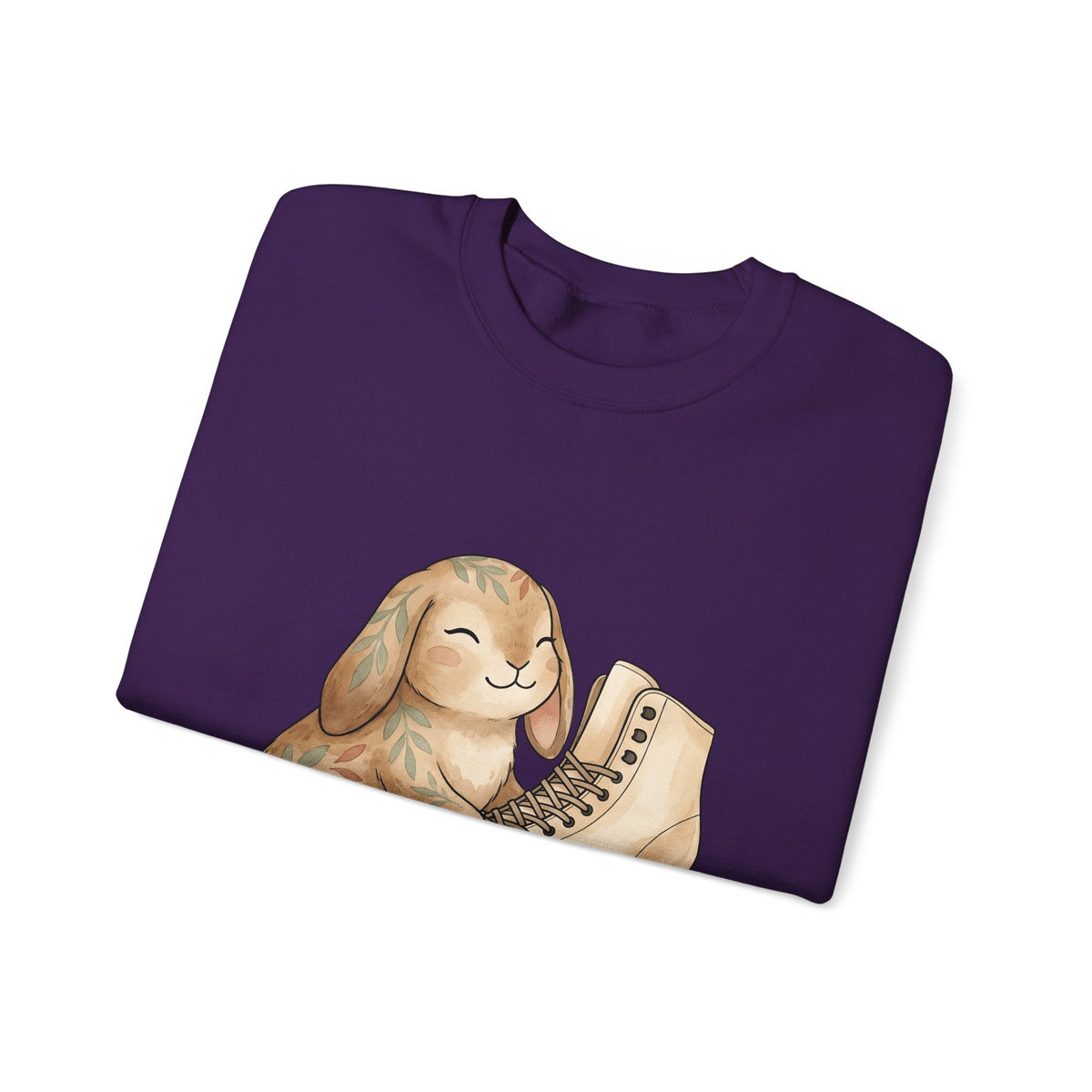 Bunny Skate Sports Fauna Gift Adorable Rabbit Skate Athlete Fan Wildlife Cute Brushstroke Sweatshirt
