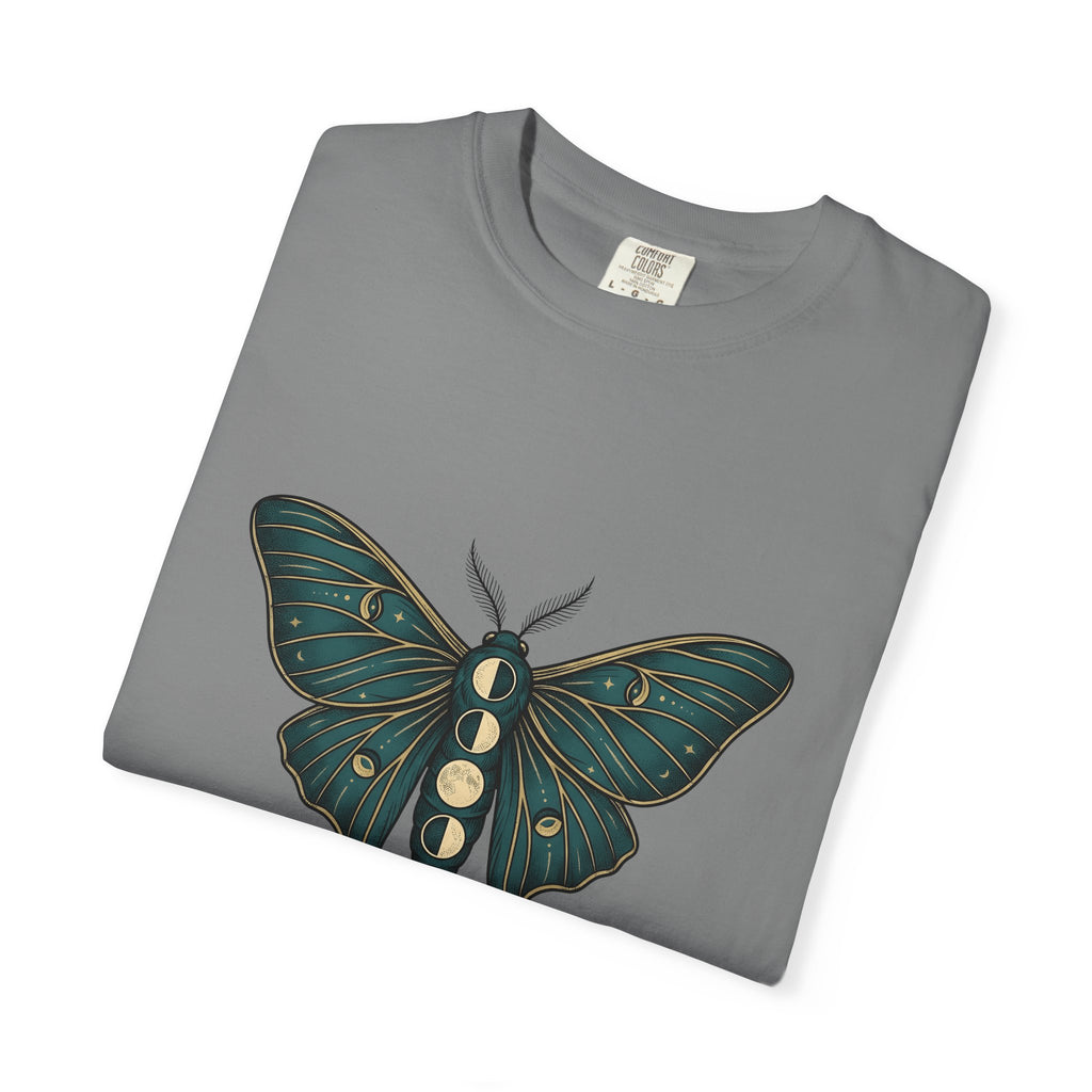 Luna Butterfly T-Shirt Boho Chic Astrology Gift Women Mystical T-Shirt Butterfly T-Shirt Bohemian Enthusiast Magical T-Shirt Zodiac Graphic Retro