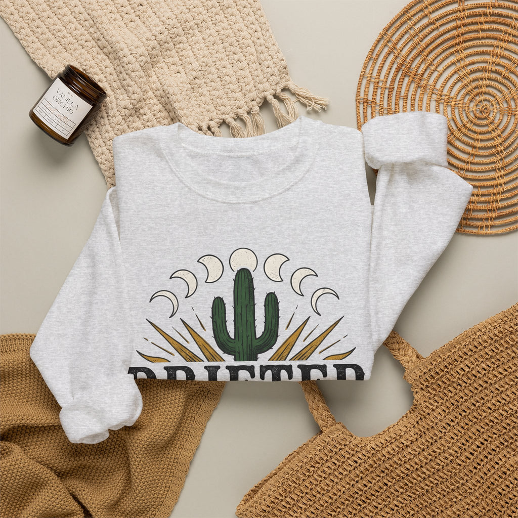 Desert Sun Sweatshirt Cowgirl Cowboy Gift Women Southwestern Sweatshirt Desert Sweatshirt Rodeo Fan Western Sweatshirt Ranch Graphic Antique Moon Cycle Sweatshirt