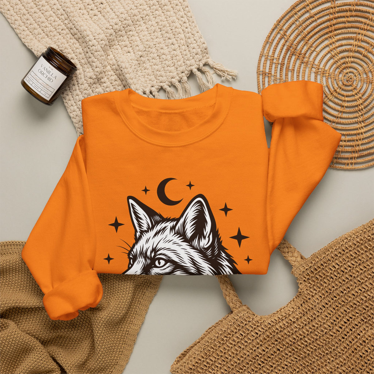 Wolf Portrait Sweatshirt Boho Chic Fauna Gift Women Sketch Sweatshirt Canine Sweatshirt Bohemian Fan Drawing Design Graphic Creature Illustration Graphic