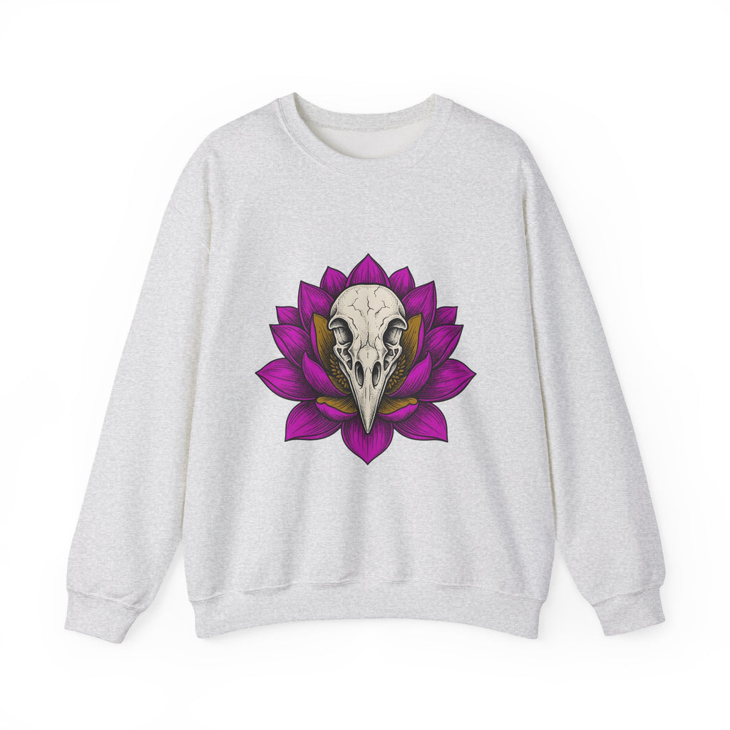 Bird Head Flower Sweatshirt Boho Chic Emo Gift Women Line Art Sweatshirt Floral Head Sweatshirt Hippie Fan Minimalist Sweatshirt Goth Graphic Classic Lotus