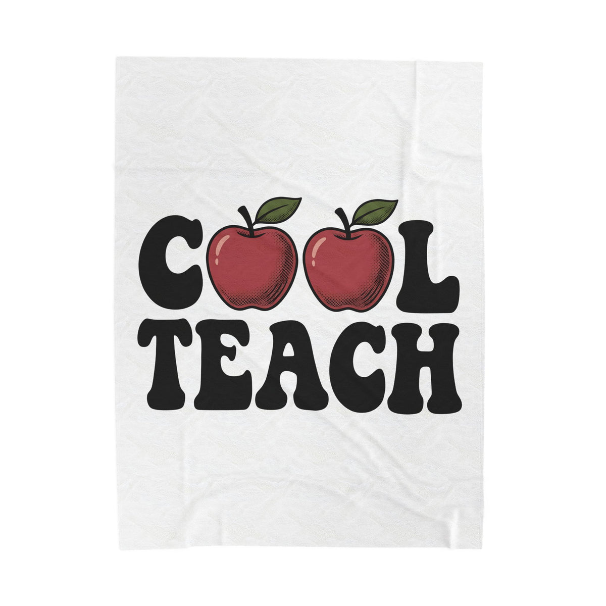 Apple Illustration Blanket Teacher Gratitude Gift Women Retro Blanket Fruit Blanket Educator Enthusiast Vintage Blanket Appreciation Graphic