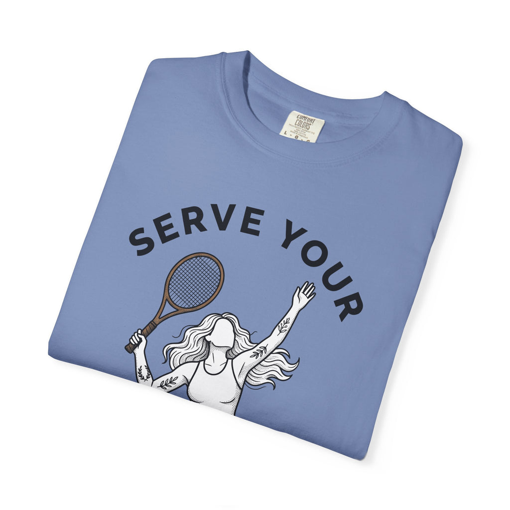 Tennis Competitor T-Shirt Sports Exercise Gift Women Cartoon T-Shirt Tennis Player T-Shirt Athlete Fan Tennis Star T-Shirt Fitness Graphic Flat