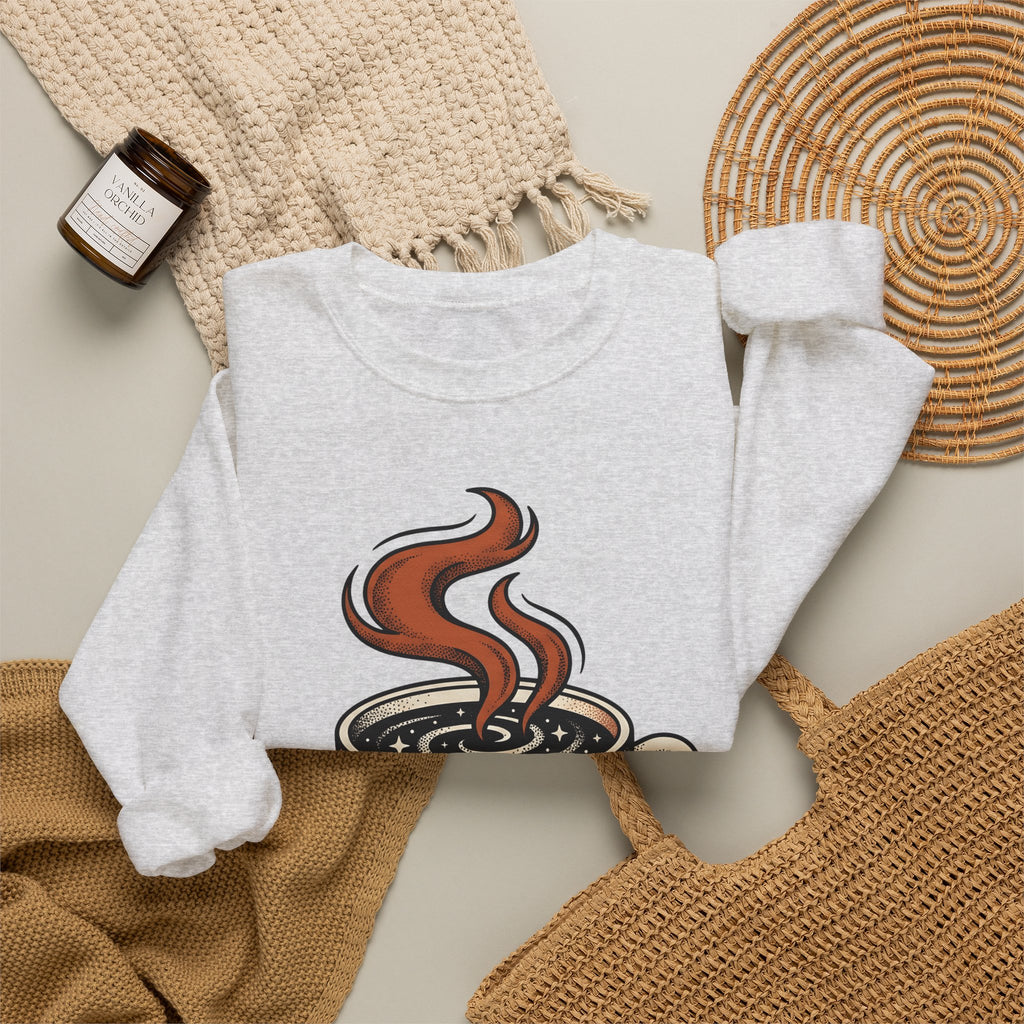 Coffee Sweatshirt Sweatshirt Boho Chic Espresso Gift Women Retro Sweatshirt Sweatshirt Sweatshirt Bohemian Fan Vintage Sweatshirt Coffee Graphic Sketch Sparkles Sweatshirt