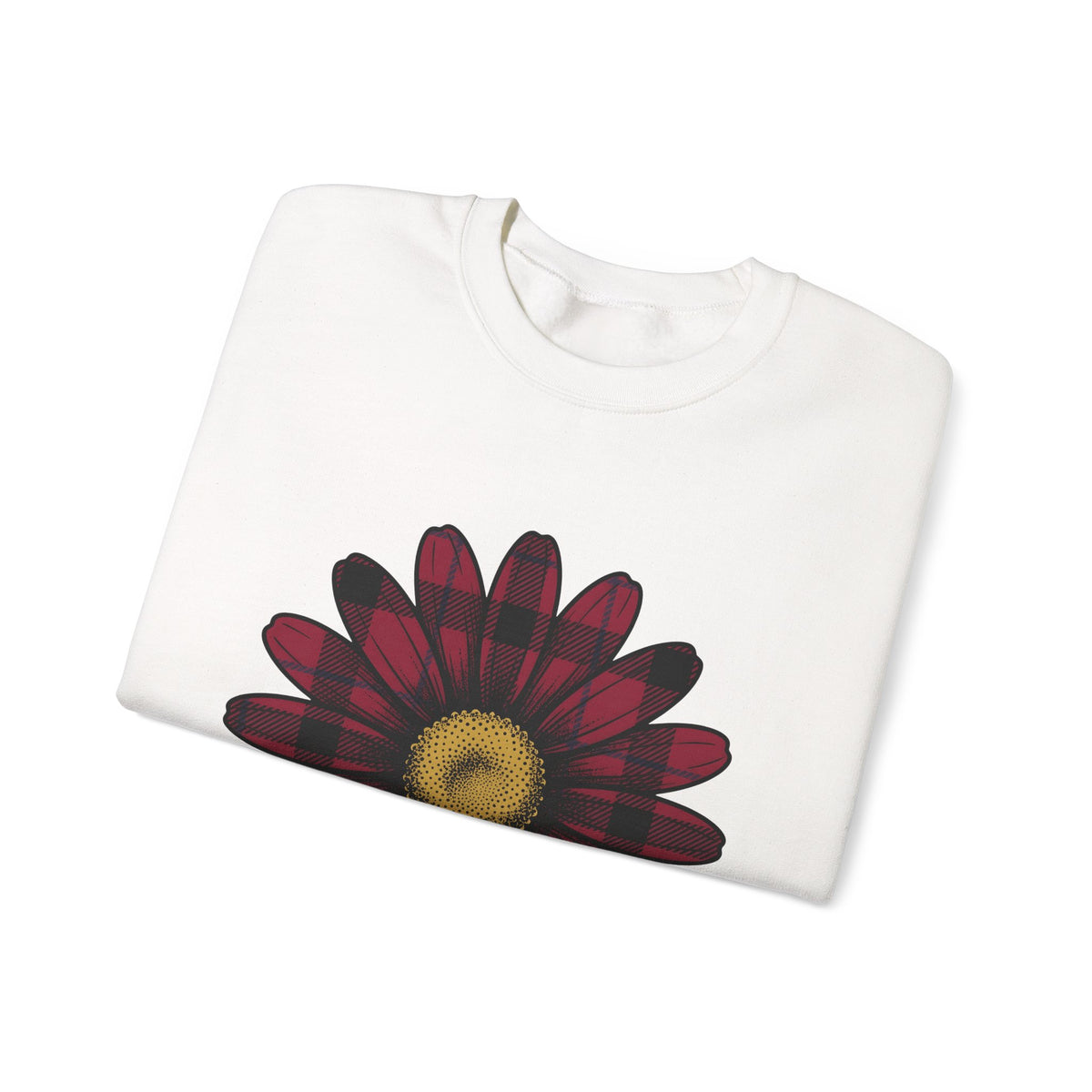 Gingham Flower Sweatshirt Moms Petals Gift Women Boho Sweatshirt Gingham Sweatshirt Motherhood Fan Bohemian Sweatshirt Floral Graphic Retro Flower Sweatshirt