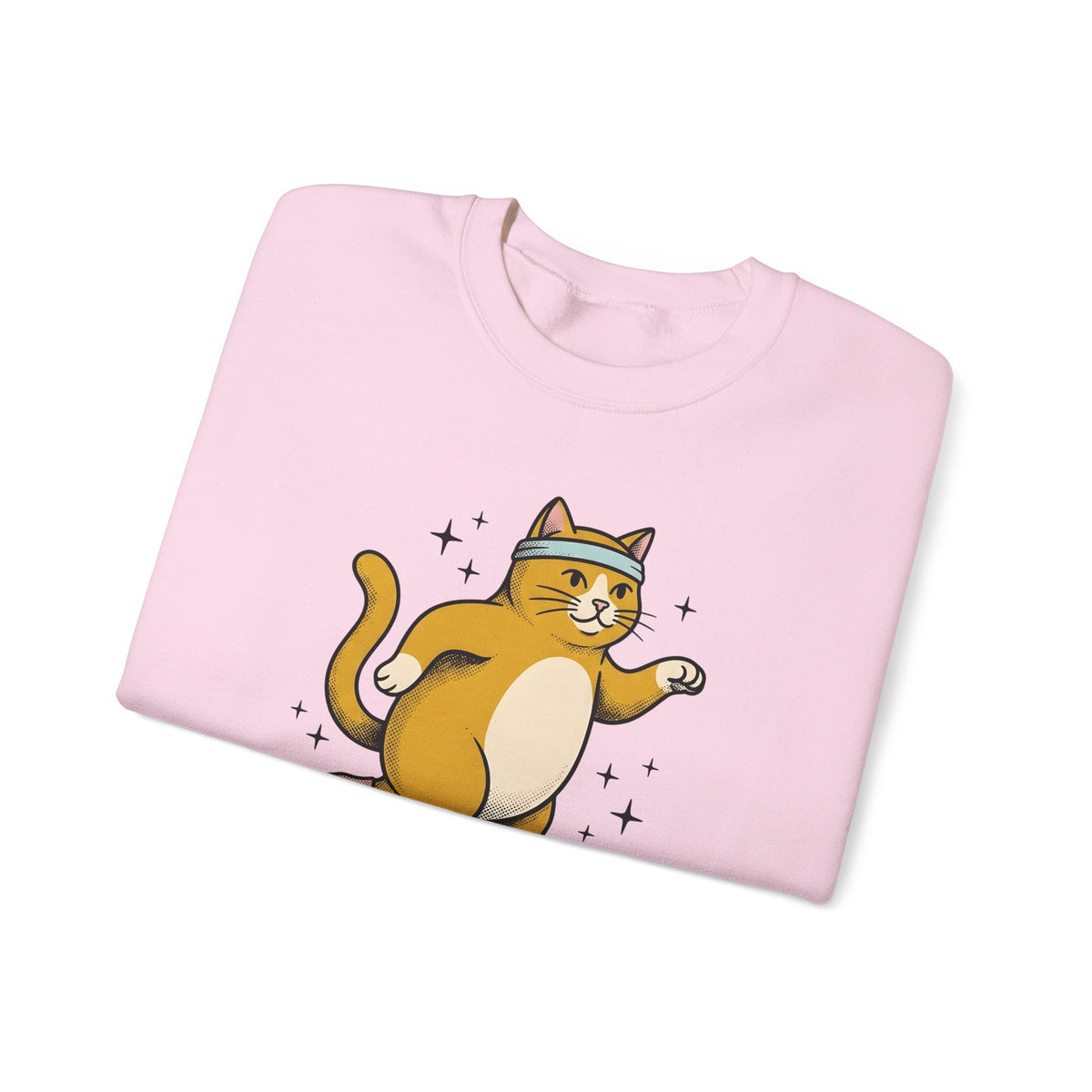 Skating Cat Sweatshirt Funny Feline Gift Women Comic Sweatshirt Cat Sweatshirt Humor Fan Cartoon Sweatshirt Kitty Graphic Vintage Sparkles Sweatshirt