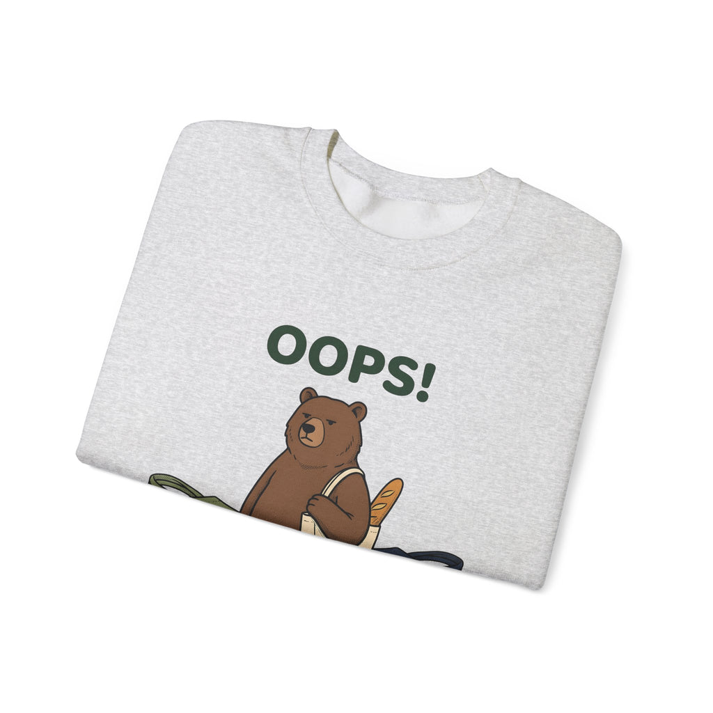 Bear Canvas Sweatshirt Sweatshirt Funny Critter Gift Women Doodle Sweatshirt Sweatshirt Sweatshirt Humor Fan Cartoon Sweatshirt Animal Graphic Sketch Baked Bread Sweatshirt