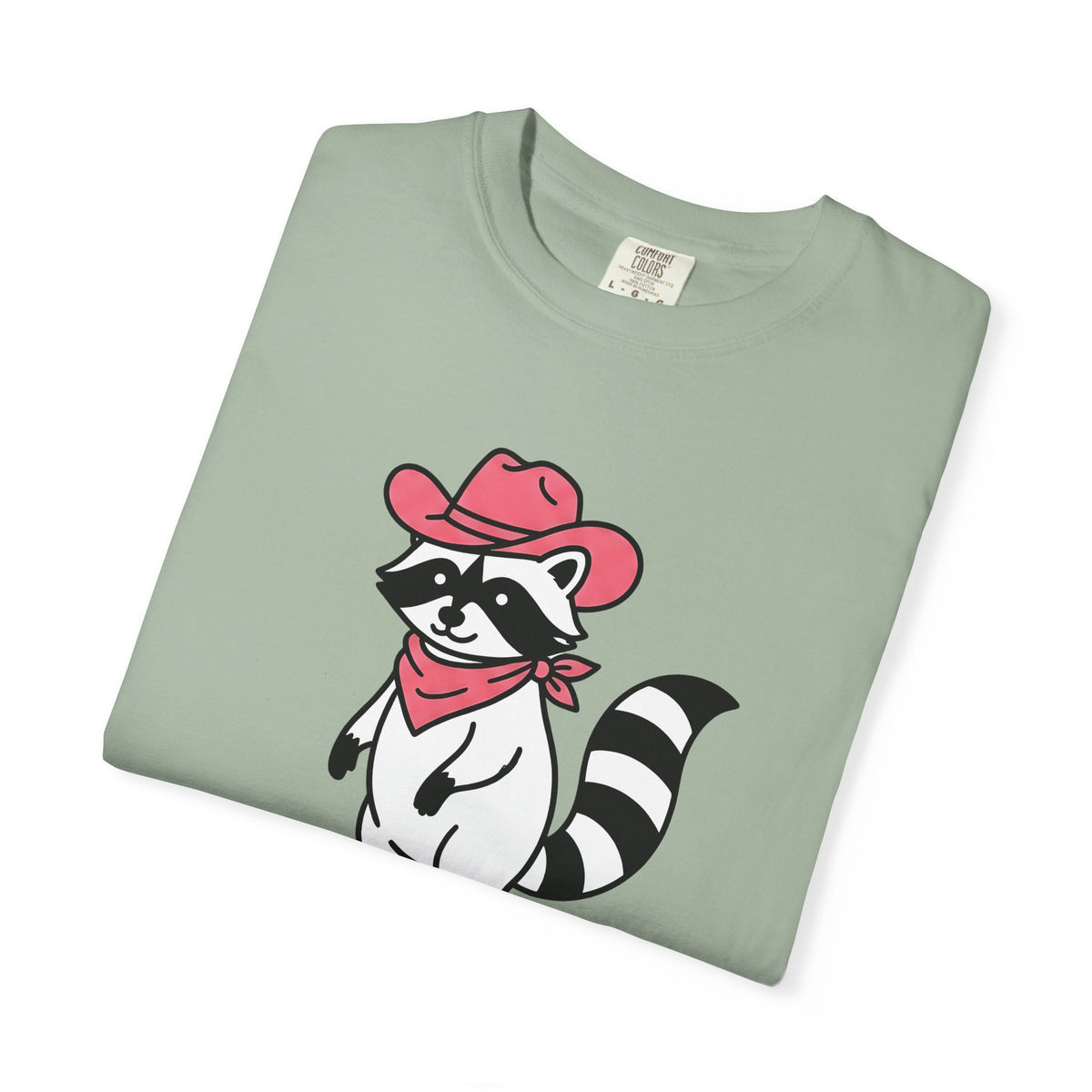Raccoon Cowgirl T-Shirt Cowgirl Pet Gift Women Cartoon T-Shirt Raccoon T-Shirt Cowgirl Fan Cartoonish T-Shirt Animal Graphic Sketch Cowboy Hat