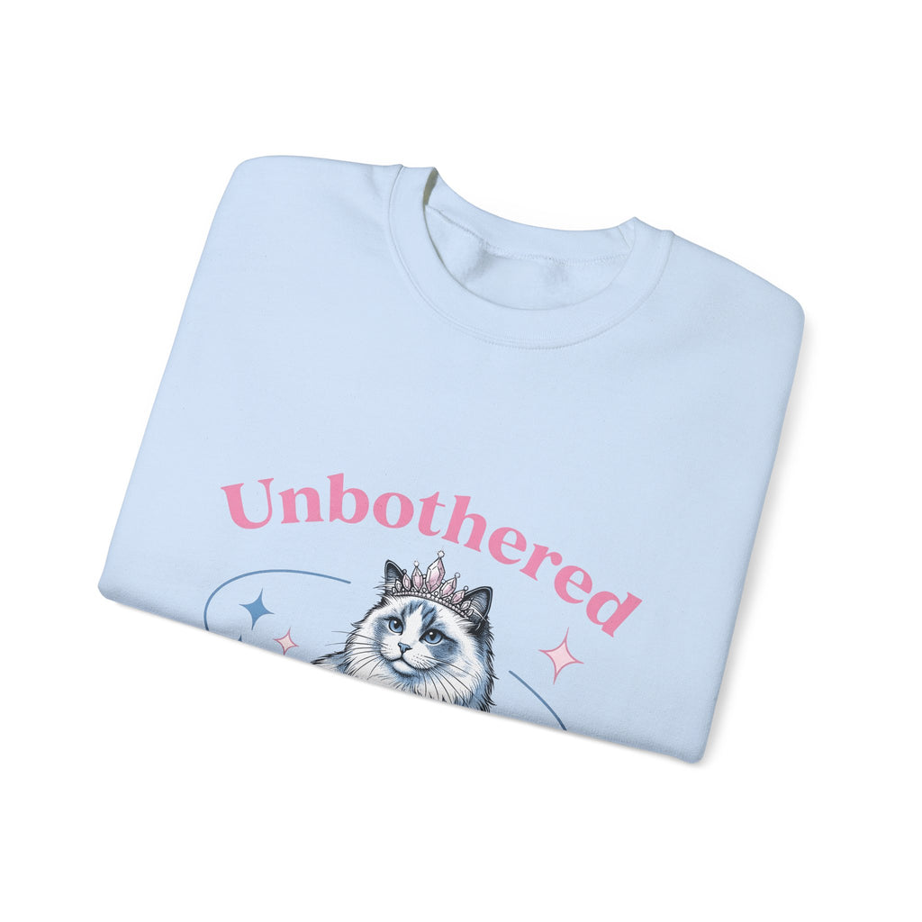 Crowned Cat Sweatshirt Cat Princess Gift Women Trending Sweatshirt Kitty Sweatshirt Cat Fan Feline Sweatshirt Royal Graphic Vintage Sparkle Sweatshirt