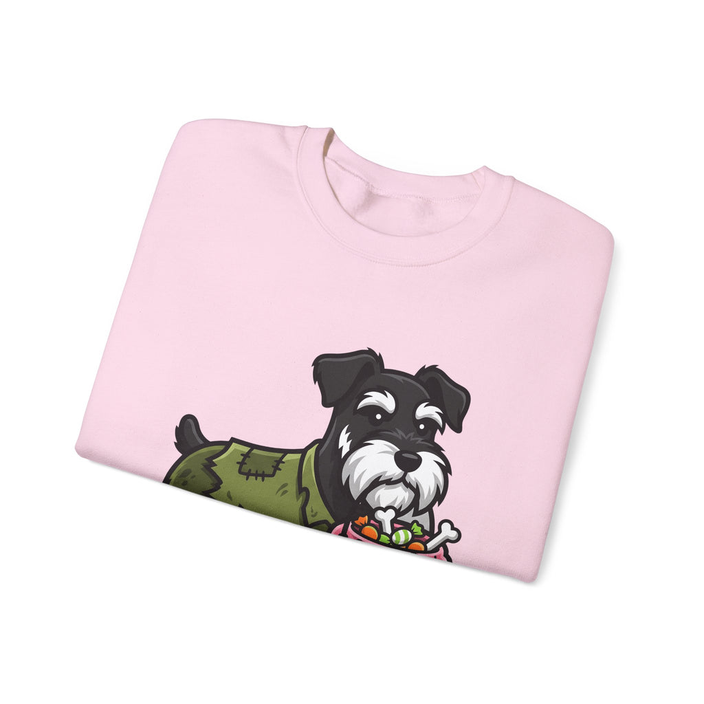 Schnauzer Pet Sweatshirt Halloween Animal Gift Women Animated Sweatshirt Dog Sweatshirt Horror Fan Cartoon Sweatshirt Creature Graphic Classic Candy Container