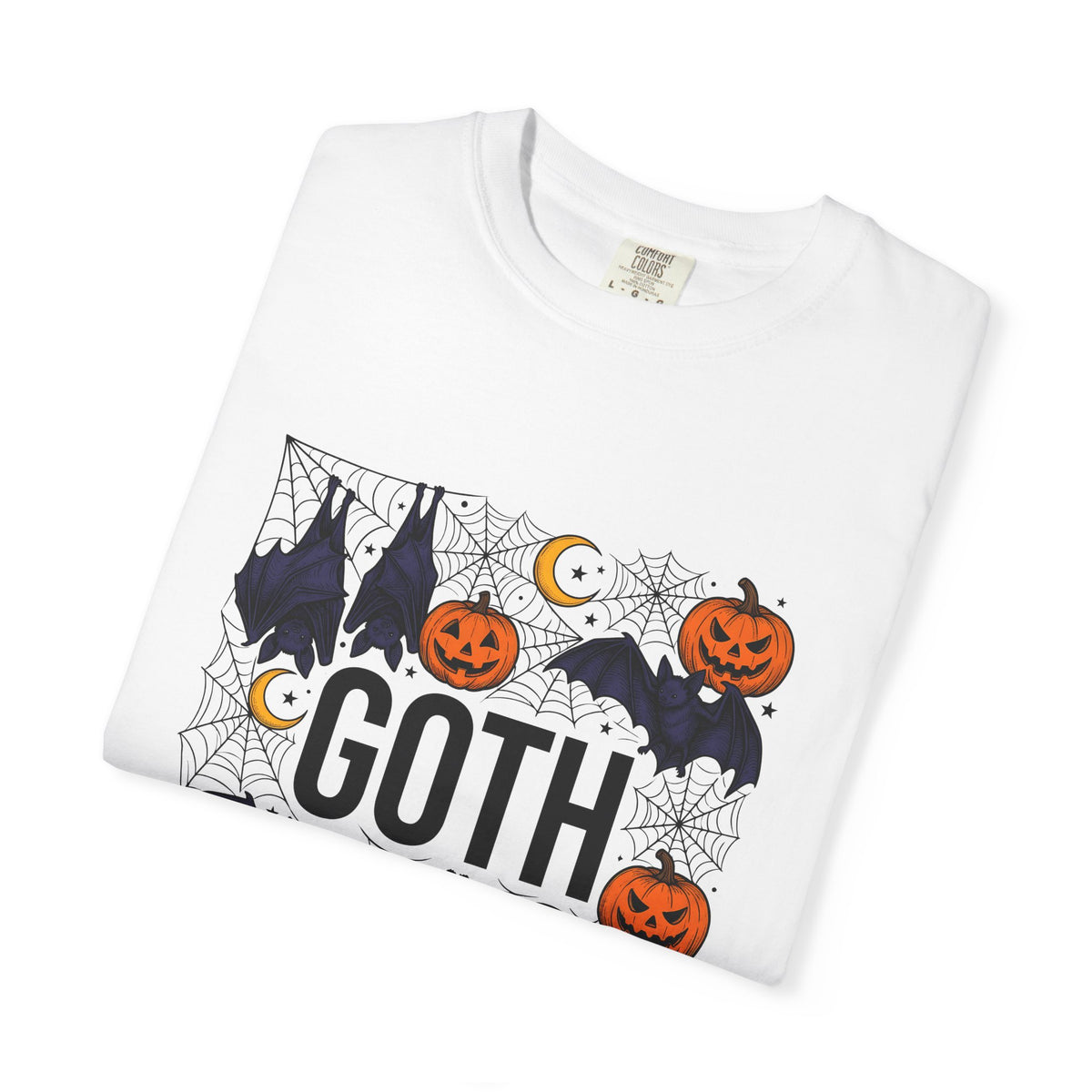 Vampire Pumpkin Goth Autumn Gift Horror Bloodsucking Dark Fan Macabre Fall Hand Drawn Webbing T-Shirt