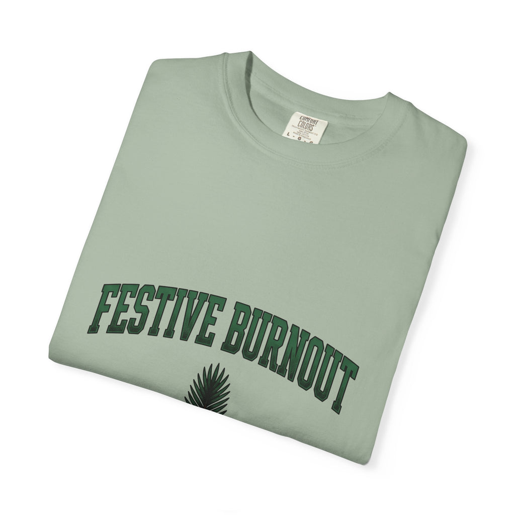 Palm Leaf Holiday Noel Gift Heavy Frond Christmas Fan Vintage Christmas Classic Seasonal Leaf T-Shirt
