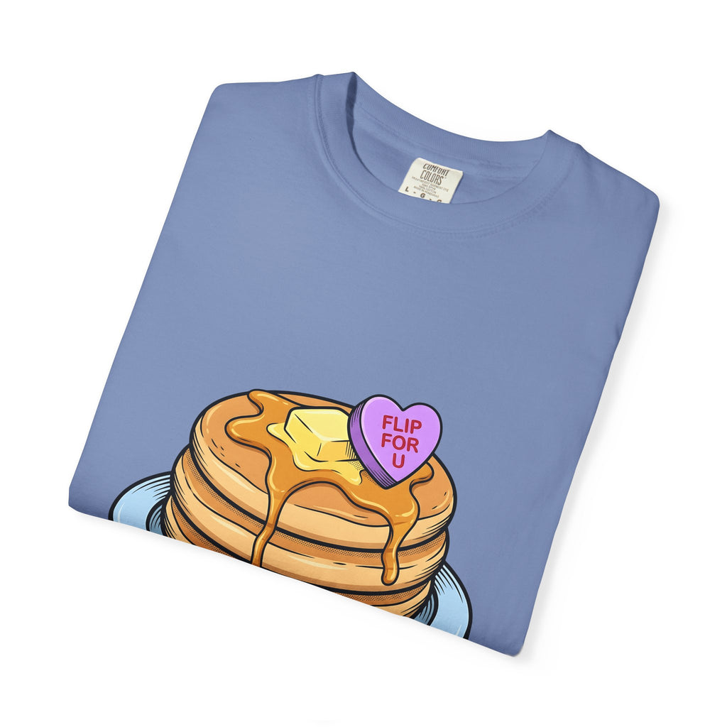 Pancakes Pile T-Shirt Desserts Brunch Gift Women Comic T-Shirt Pancake Stack T-Shirt Sweets Fan Cartoon T-Shirt Breakfast Graphic Design Graphic