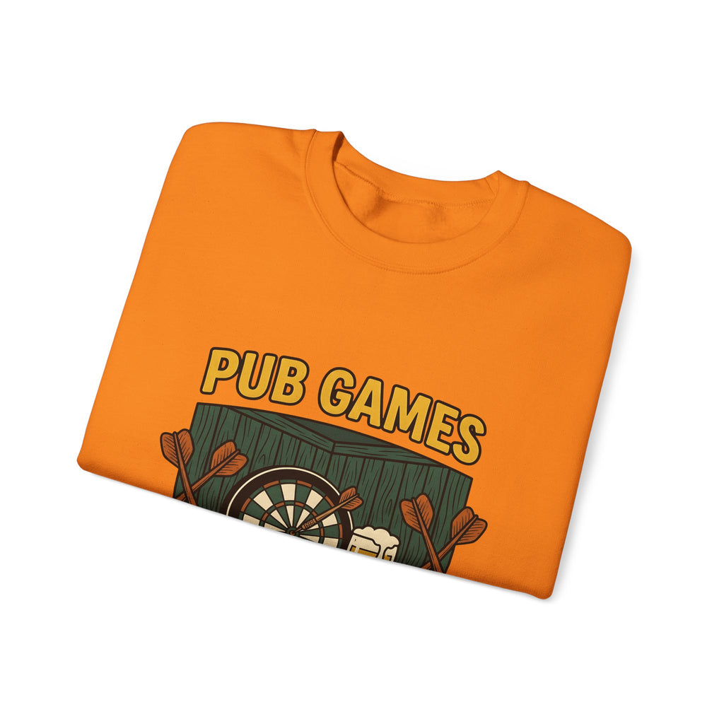 Darts Game Sweatshirt Sports Lounge Gift Women Grunge Sweatshirt Darts Sweatshirt Athlete Fan Distressed Sweatshirt Relaxation Graphic Cartoon Ale Glass Sweatshirt