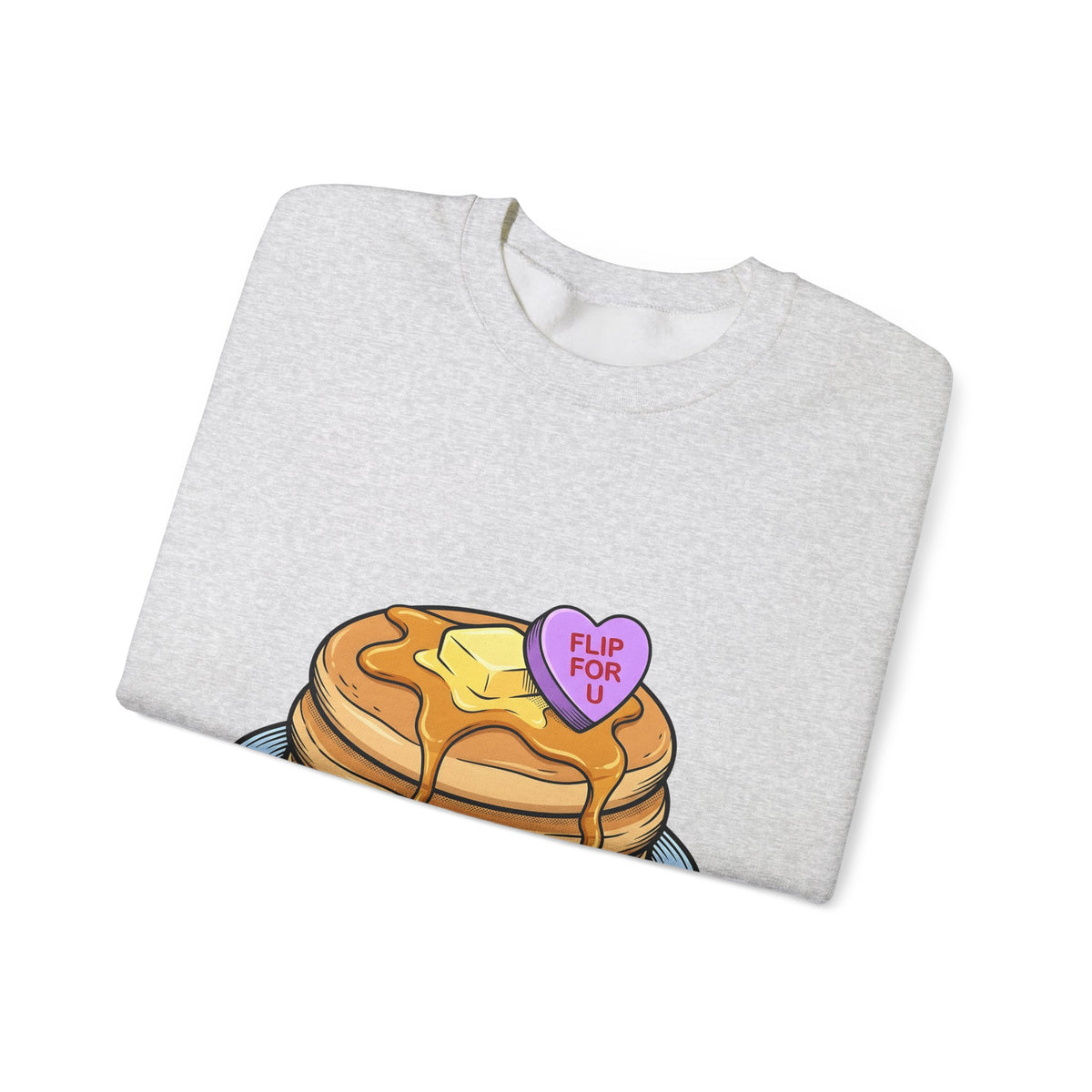 Pancakes Pile Sweatshirt Desserts Brunch Gift Women Comic Sweatshirt Pancake Stack Sweatshirt Sweets Fan Cartoon Sweatshirt Breakfast Graphic Design Graphic