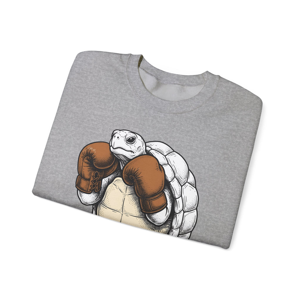 Turtle Punch Gloves Sweatshirt Sports Workout Gift Women Line Art Sweatshirt Boxing Gloves Sweatshirt Athlete Enthusiast Illustration Sweatshirt Fitness