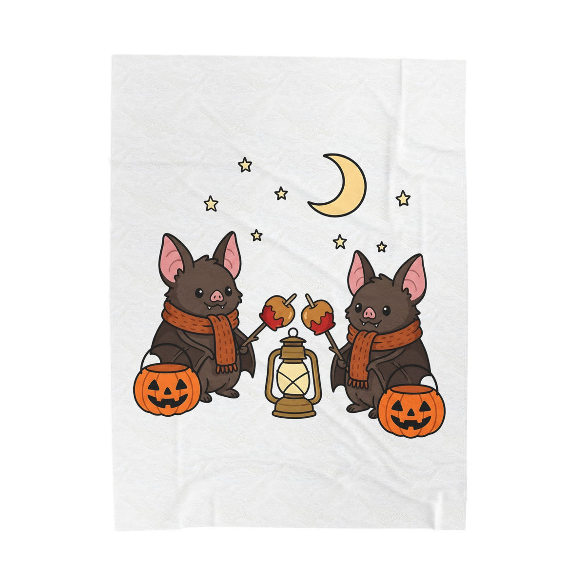 Bat Drawing Blanket Halloween Creatures Gift Women Charming Blanket Bat Blanket Spooky Fan Cartoon Blanket Monster Graphic Animated Gourd Blanket