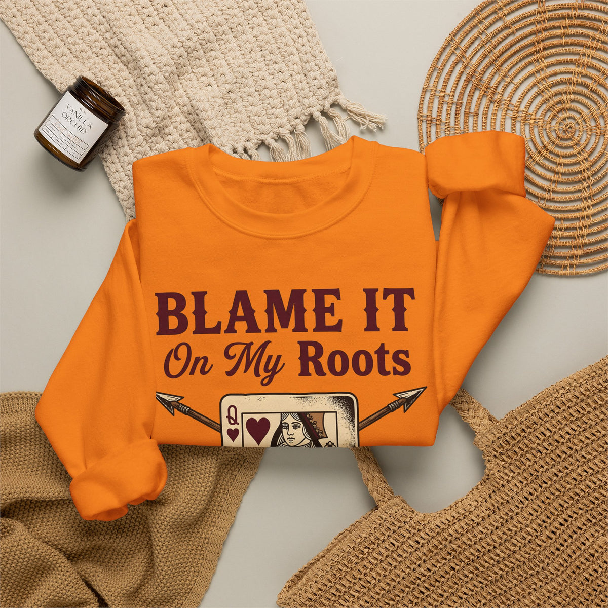 Playing Queen Sweatshirt Cowgirl Western Gift Women Hand Drawn Sweatshirt Queen Sweatshirt Rodeo Fan Illustrated Sweatshirt Country Graphic Folk Liquor Glass
