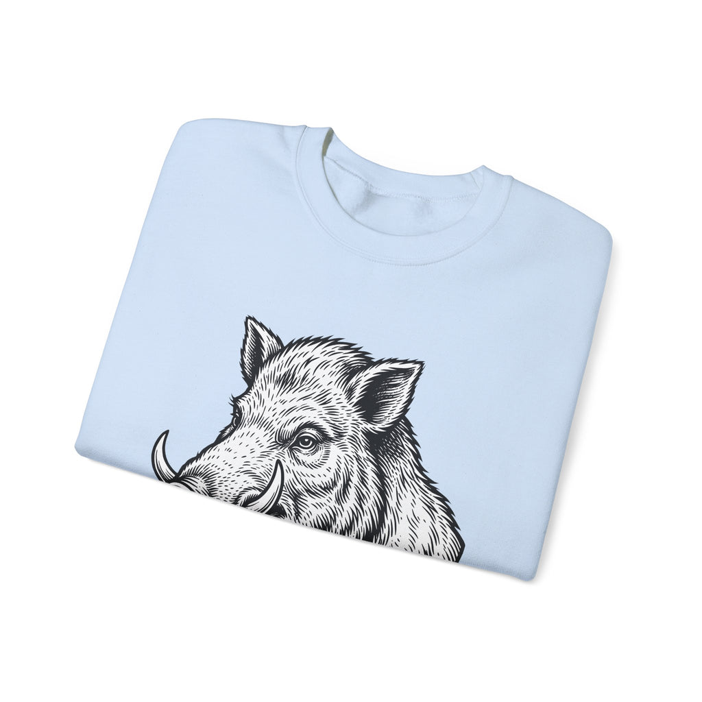 Boar Pipe Sweatshirt Funny Animal Gift Women Woodcut Sweatshirt Smoking Pipe Sweatshirt Humor Fan Print Sweatshirt Wildlife Graphic Vintage Anchor Sweatshirt
