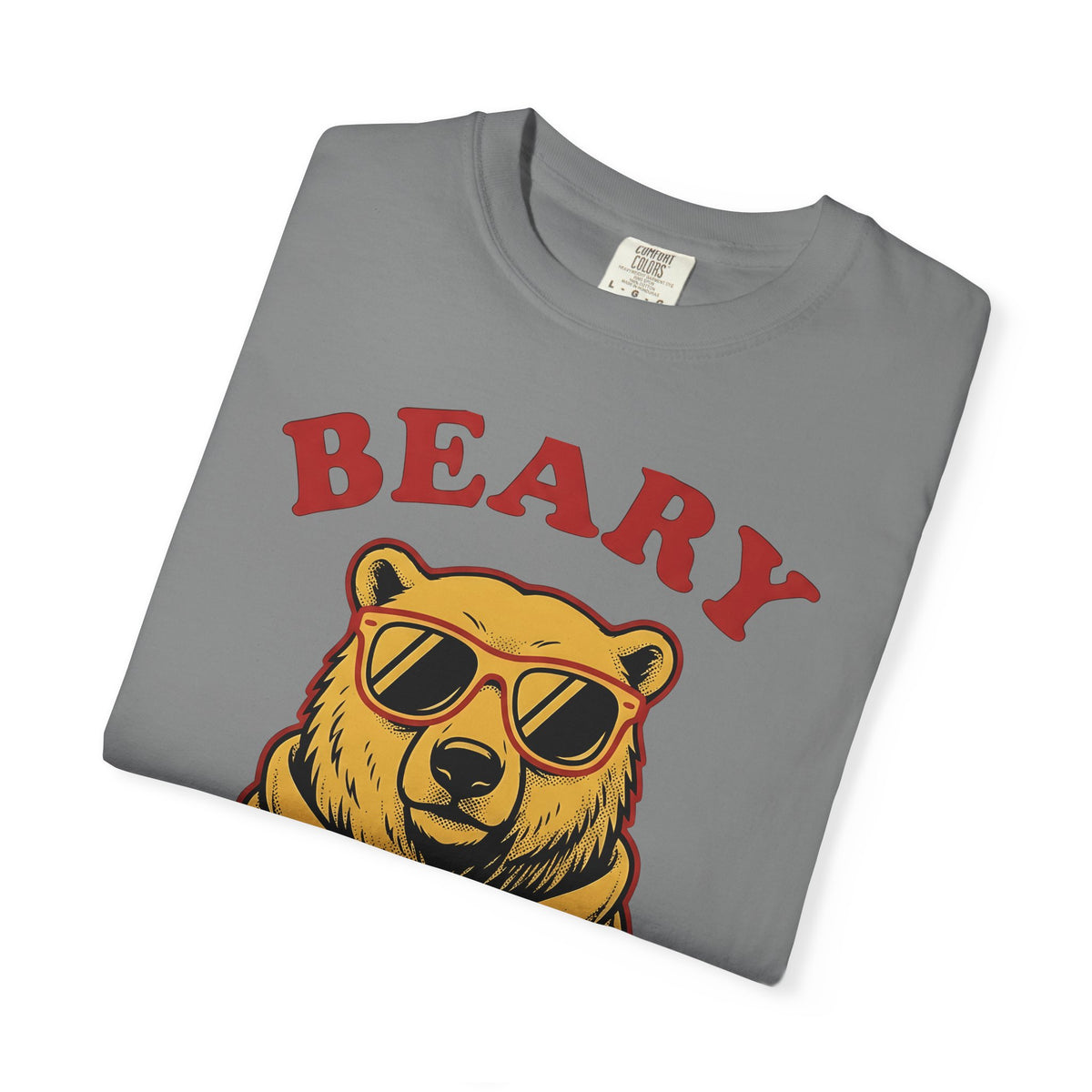 Bear Shades T-Shirt Christmas Wildlife Gift Women Comic T-Shirt Teddy T-Shirt Xmas Fan Cartoon T-Shirt Animal Graphic Retro Neck Wrap T-Shirt