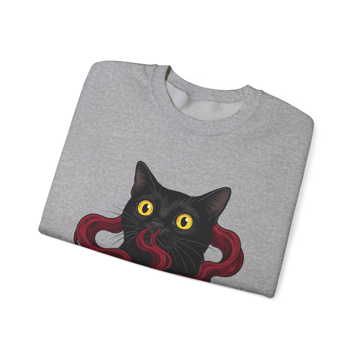 Black Cat Cat Magic Gift Haunted Kitten Cat Fan Spooky Occult Old Fashioned Smudge Sweatshirt