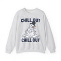 Melting Snowman Sweatshirt Christmas Comedy Gift Women Illustration Sweatshirt Frosty Sweatshirt Xmas Fan Drawing Graphic Sketch Top Hat Sweatshirt