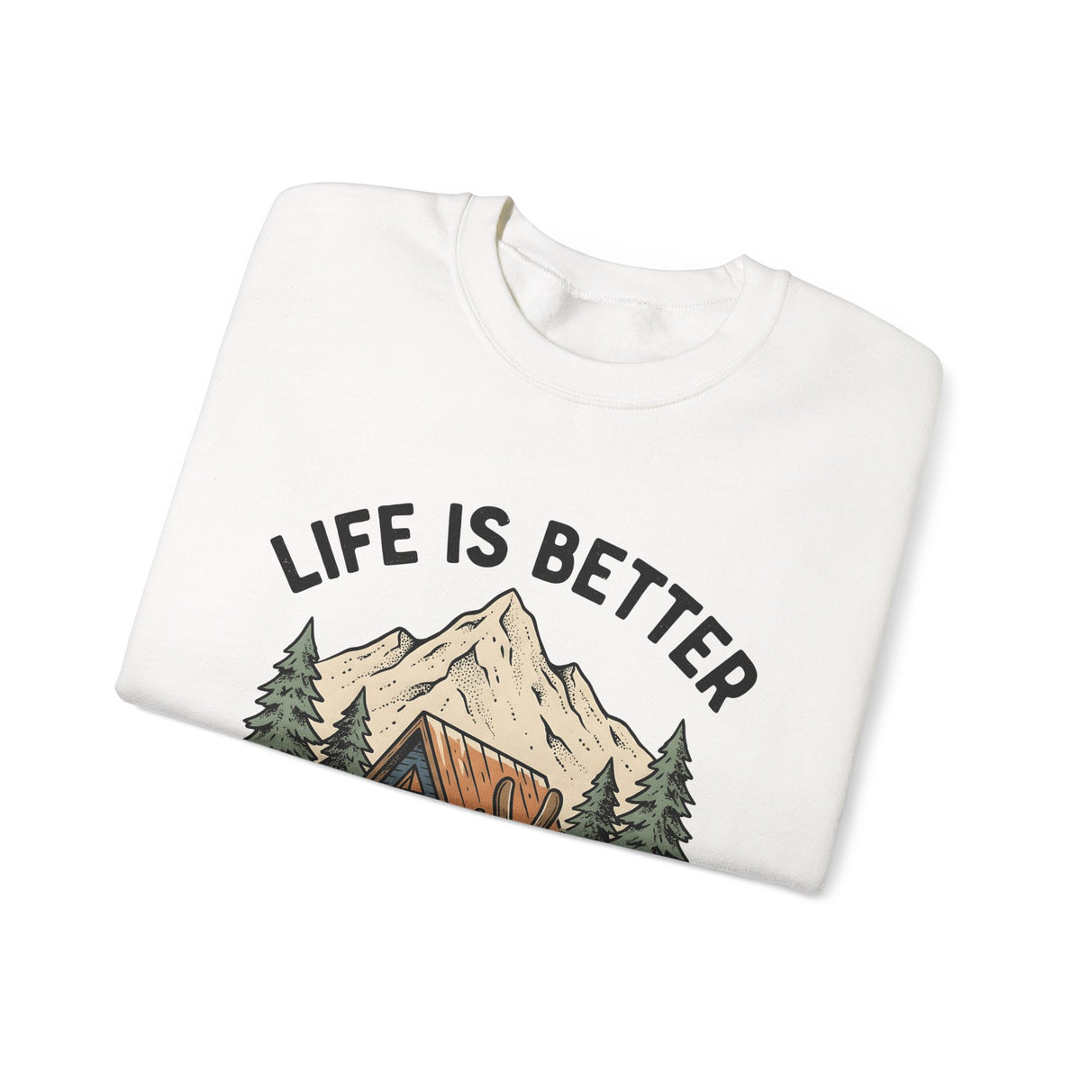 Ski Lodge Sweatshirt Skiing Exploration Gift Women Retro Sweatshirt Lodge Sweatshirt Skier Enthusiast Vintage Sweatshirt Adventure Graphic Sketch Peaks Sweatshirt