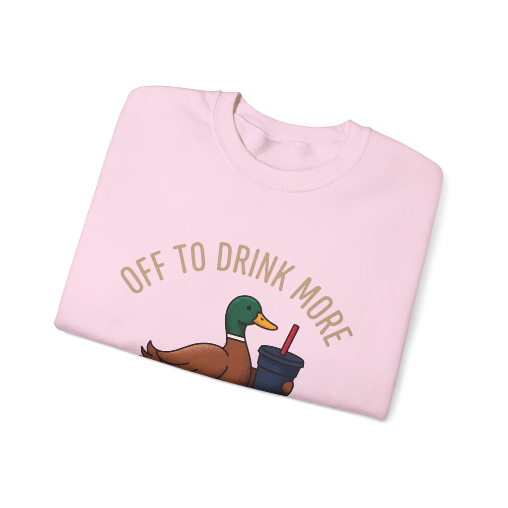 Duck Coffee Glass Sweatshirt Christmas Beverage Gift Women Doodle Sweatshirt Coffee Sweatshirt Sweatshirt Xmas Fan Coffee Cup Sweatshirt Drink Graphic Old School