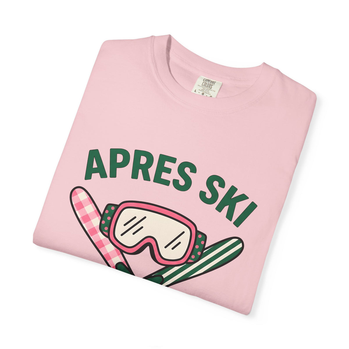 Ski Goggles T-Shirt Skiing Winter Gift Women Cartoon T-Shirt Snow Goggles T-Shirt Snowboarder Enthusiast Comic T-Shirt Frost Graphic Retro Crossed