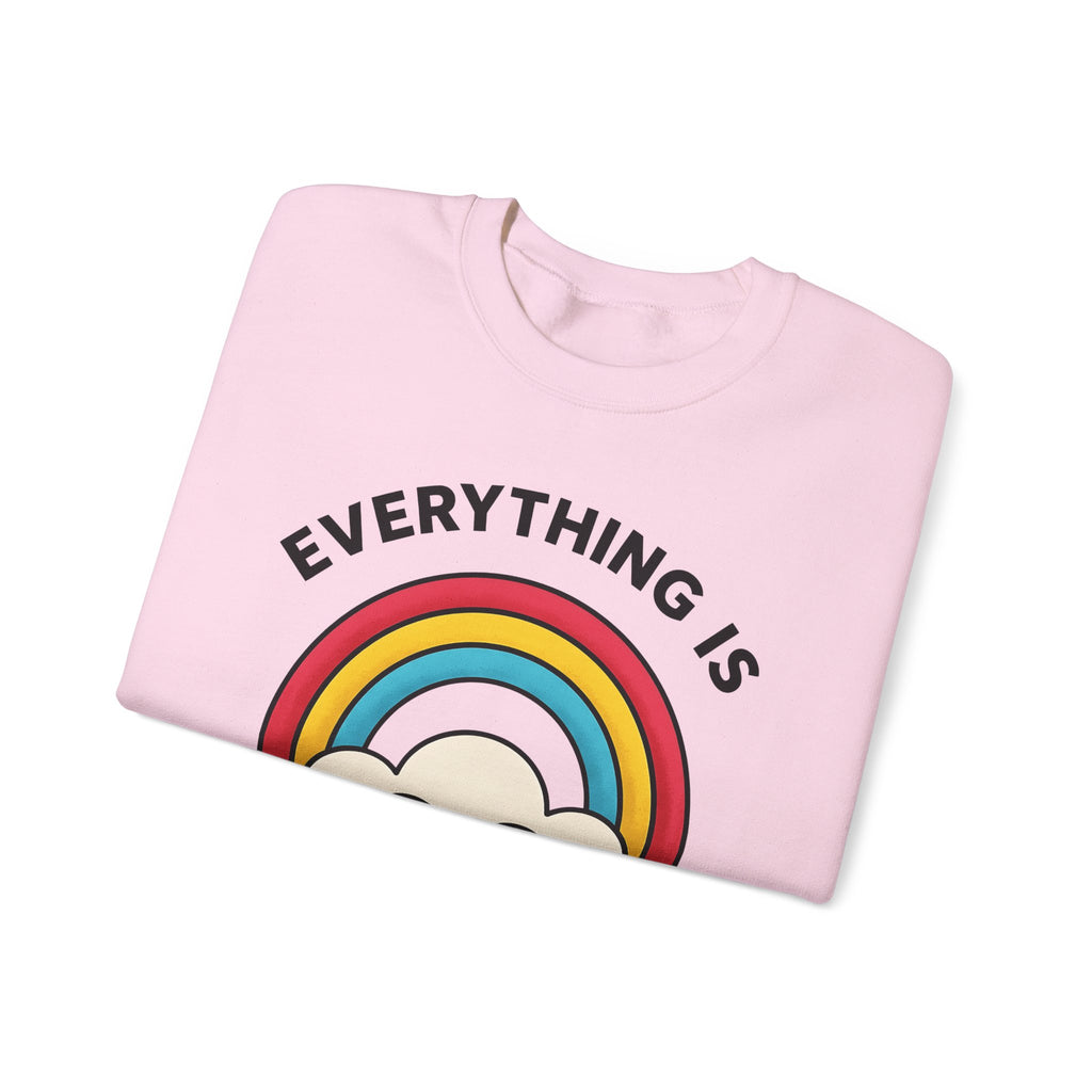 Rainbow Cloud Sweatshirt Funny Sarcasm Gift Women Bold Graphic Sweatshirt Colorful Sweatshirt Humor Fan Graphic Design Sarcastic Graphic Retro Humor Sweatshirt