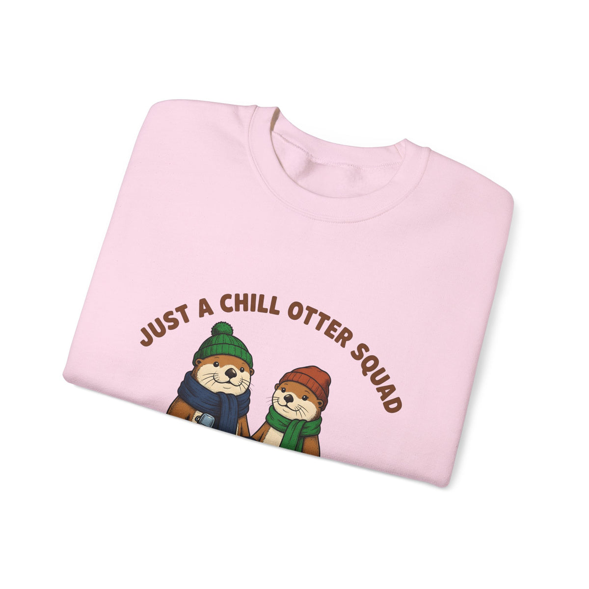 Otter Group Sweatshirt Funny Wildlife Gift Women Comic Sweatshirt Otters Sweatshirt Humor Fan Cartoon Sweatshirt Animal Graphic Sketch Beanies Sweatshirt