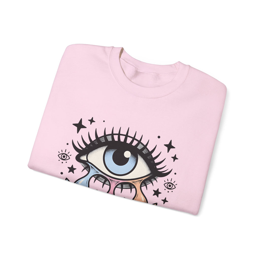Magical Eye Sweatshirt Boho Chic Meditation Gift Women Tribal Sweatshirt Third Eye Sweatshirt Bohemian Enthusiast Primitive Sweatshirt Mindfulness Graphic