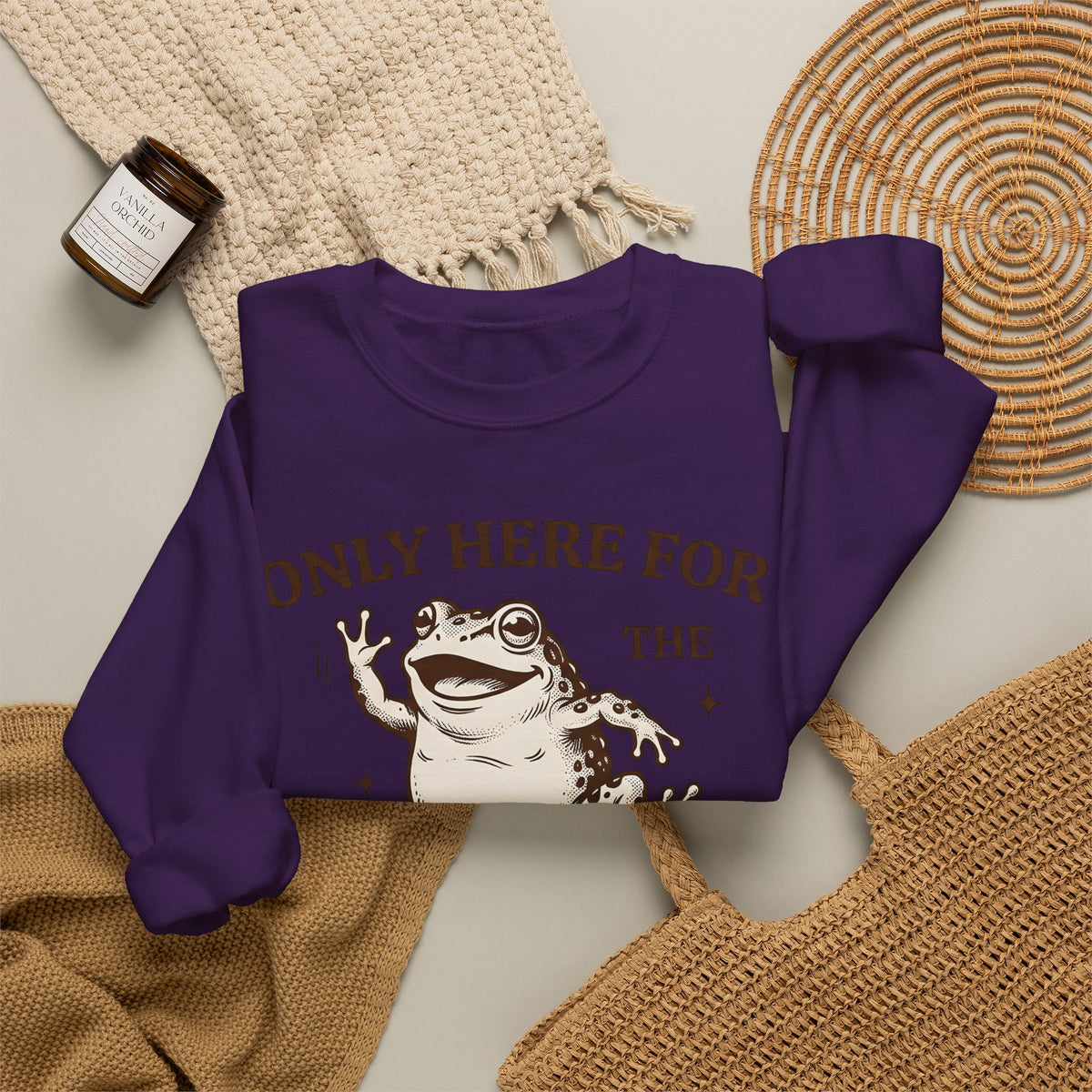 Jumping Frog Frog Nature Gift Old School Toad T Sh Sweatshirt