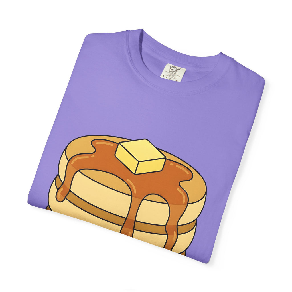Flapjack Pile T-Shirt Desserts Brunch Gift Women Comic T-Shirt Granola Bar T-Shirt Pastry Fan Cartoon T-Shirt Breakfast Graphic Simple Honey T-Shirt