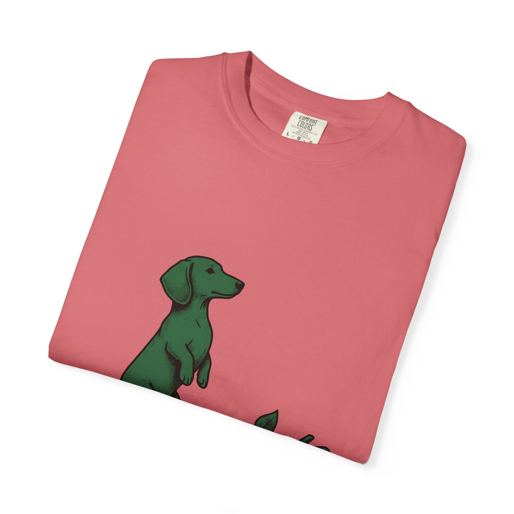 Dachshund Hound T-Shirt Dog Wildlife Gift Women Classic T-Shirt Wiener Dog T-Shirt Dog Fan Vintage T-Shirt Nature Graphic Doodle Tree Twig T-Shirt
