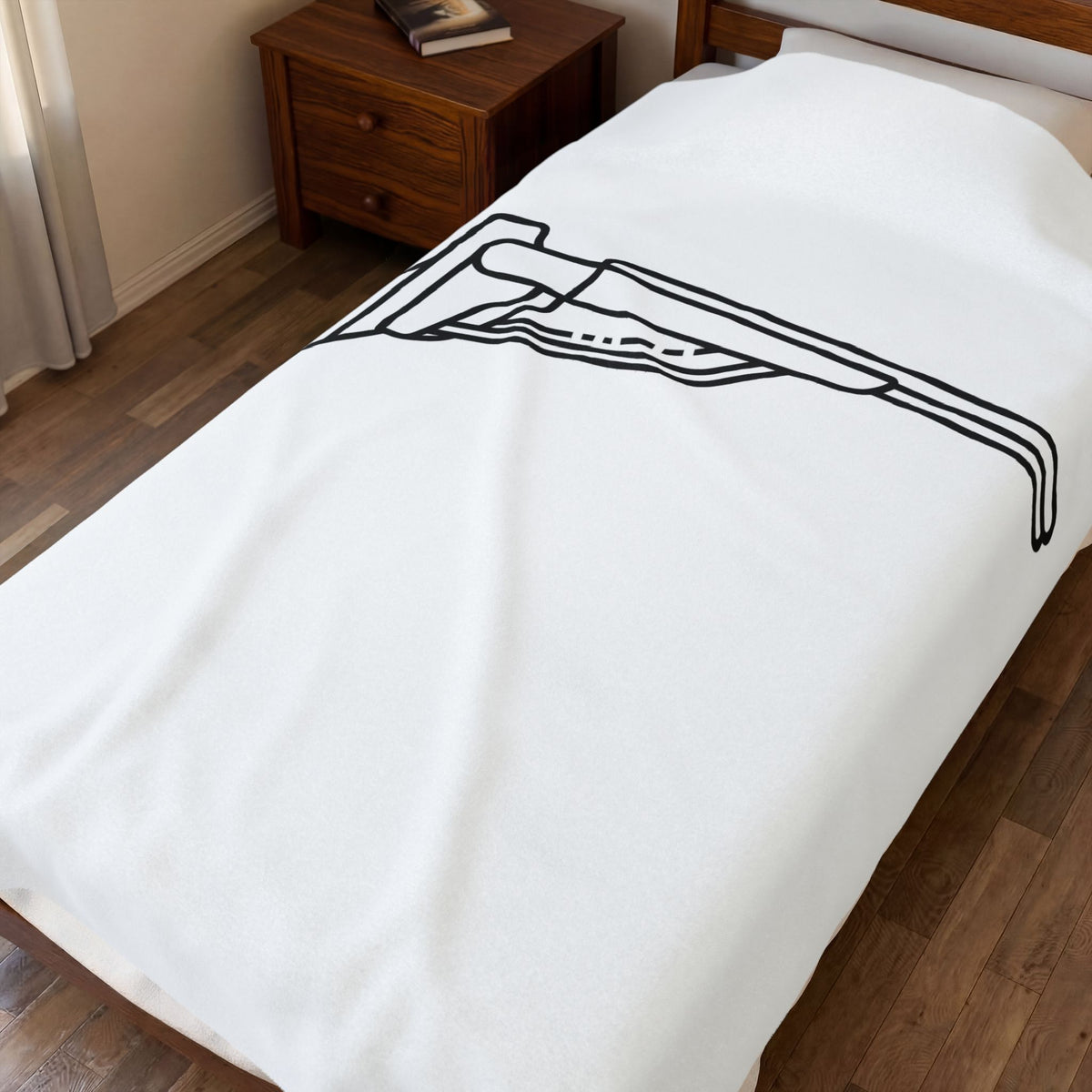 Basketball Goal Blanket Sports Athletics Gift Women Modern Blanket Hoop Blanket Athlete Enthusiast Contemporary Blanket Fitness Graphic Sketch