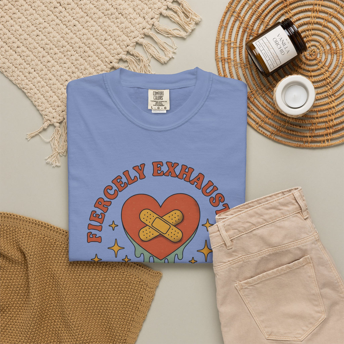 Love Patch T-Shirt Mom Wellness Gift Women Vintage T-Shirt Heart Patch T-Shirt Motherhood Enthusiast Retro T-Shirt Self Care Graphic Hand Drawn